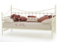 Serene Marseilles 3ft Single Ivory Metal Day Bed Thumbnail