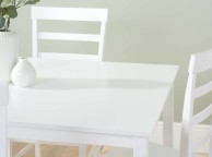 Birlea Cottesmore Rectangular Dining Set With 4 Upton Chairs In White Thumbnail