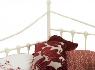 Serene Marseilles 3ft Single Ivory Metal Day Bed Thumbnail