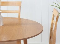 Birlea Pickworth Round Dining Set With 4 Upton Chairs In Oak Thumbnail