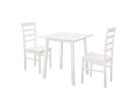 Birlea Stonesby Square Dining Set With 2 Upton Chairs In White Thumbnail