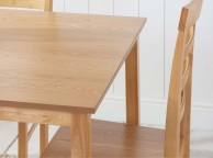Birlea Stonesby Square Dining Set With 4 Upton Chairs In Oak Thumbnail