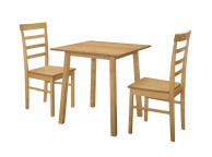 Birlea Stonesby Square Dining Set With 2 Upton Chairs In Oak Thumbnail