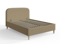 GFW Florence 4ft6 Double Natural Mushroom Fabric Ottoman Bed Frame Thumbnail