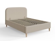 GFW Florence 4ft6 Double Natural Stone Fabric Ottoman Bed Frame Thumbnail