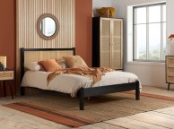 Birlea Croxley Rattan And Black Finish 5ft Kingsize Bed Frame Thumbnail