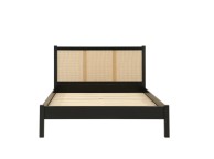 Birlea Croxley Rattan And Black Finish 4ft6 Double Bed Frame Thumbnail