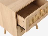 Birlea Croxley Rattan And Oak Finish 2 Drawer Bedside Thumbnail