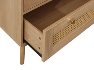 Birlea Croxley Rattan And Oak Finish 2 Door 1 Drawer Wardrobe Thumbnail