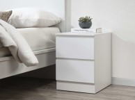 Birlea Oslo White 2 Drawer Bedside Thumbnail