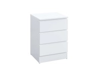 Birlea Oslo White 3 Drawer Bedside Thumbnail