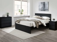 Birlea Oslo Black 2 Drawer Bedside Thumbnail