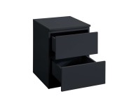 Birlea Oslo Black 2 Drawer Bedside Thumbnail