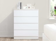 Birlea Oslo White 4 Drawer Chest Thumbnail