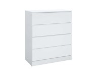 Birlea Oslo White 4 Drawer Chest Thumbnail