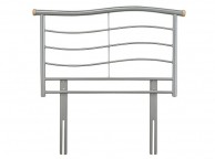 Serene Waverly 3ft Single Silver Metal Headboard Thumbnail