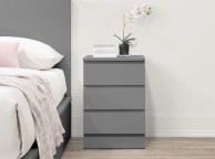 Birlea Oslo Grey 3 Drawer Bedside Thumbnail