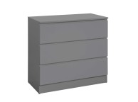 Birlea Oslo Grey 3 Drawer Chest Thumbnail