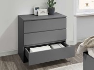 Birlea Oslo Grey 3 Drawer Chest Thumbnail