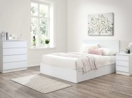 Birlea Oslo White 4ft6 Double Ottoman Bed Frame Thumbnail