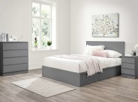 Birlea Oslo Grey 5ft Kingsize Ottoman Bed Frame Thumbnail