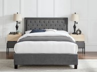 Limelight Rhea 5ft Kingsize Dark Grey Fabric Bed Frame Thumbnail