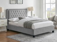 Limelight Rhea 4ft6 Double Light Grey Fabric Bed Frame Thumbnail