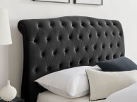 Limelight Rosa 6ft Super Kingsize Black Velvet Fabric Bed Frame Thumbnail