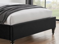 Limelight Rosa 6ft Super Kingsize Black Velvet Fabric Bed Frame Thumbnail