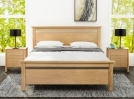 Limelight Nero 4ft6 Double Oak Bed Frame Thumbnail