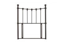 STORE CLEARANCE Serene Marseilles 3ft Single Black Metal Headboard Thumbnail