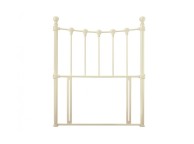 Serene Marseilles 3ft Single Ivory Gloss Metal Headboard Thumbnail