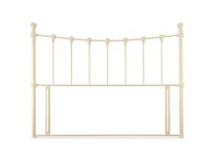 Serene Marseilles 4ft6 Double Ivory Gloss Metal Headboard Thumbnail