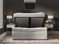 Emporia Bosworth 5ft Kingsize Light Grey Velvet Fabric Ottoman Sleigh Bed Thumbnail