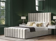 Emporia Kilworth 4ft6 Double Light Grey Velvet Fabric Ottoman Bed Thumbnail