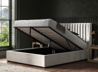 Emporia Bramcote 6ft Super Kingsize Light Grey Velvet Fabric Ottoman Bed Thumbnail