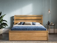 Emporia Modena 5ft Kingsize Solid Oak Ottoman Bed Frame Thumbnail