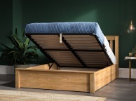 Emporia Monaco 4ft6 Double Solid Oak Ottoman Bed Frame Thumbnail