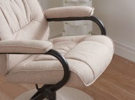 Birlea Memphis Wheat Fabric Swivel Chair And Stool Thumbnail