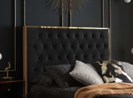 Birlea Chelsea 4ft6 Double Black Fabric Bed Frame Thumbnail