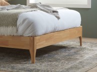Birlea Halfden 5ft Kingsize Wood And White Boucle Fabric Bed Frame Thumbnail