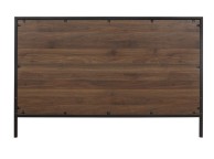Birlea Houston 4ft Small Double Metal And Wooden Walnut Finish Bed Frame Thumbnail