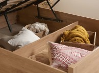 Birlea Croxley Rattan And Oak Finish 4ft6 Double Ottoman Bed Frame Thumbnail