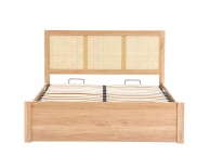 Birlea Croxley Rattan And Oak Finish 4ft6 Double Ottoman Bed Frame Thumbnail