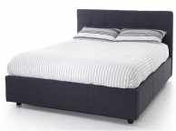 Serene Lucca 4ft6 Double Oxford Blue Fabric Ottoman Bed Frame Thumbnail