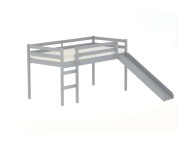 Birlea Frankie 3ft Single Grey Wooden Midsleeper Bed With Slide Thumbnail