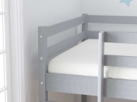 Birlea Frankie 3ft Single Grey Wooden Midsleeper Bed With Slide Thumbnail