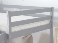 Birlea Frankie 3ft Single Grey Wooden Midsleeper Bed With Slide Thumbnail