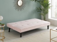 Birlea Aurora Blush Pink Fabric Sofa Bed Thumbnail