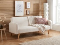 Birlea Micah White Boucle Teddy Fabric Sofa Bed Thumbnail